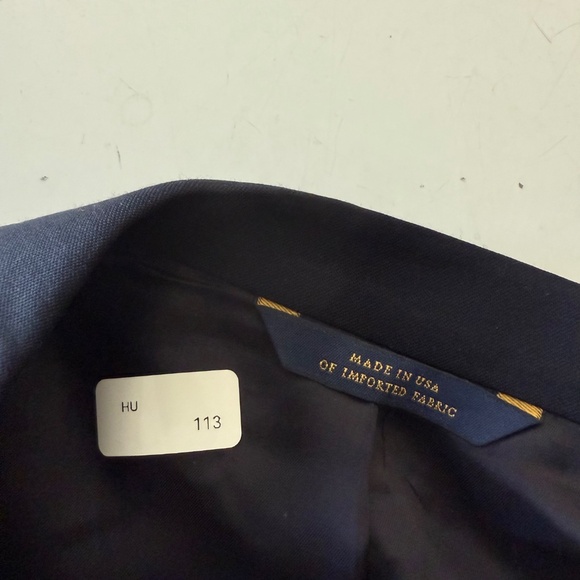 Brooks Brothers Estrato Togna Wool Dark Navy Blazer Suit Jacket Mens 40L Regent - Picture 14 of 14